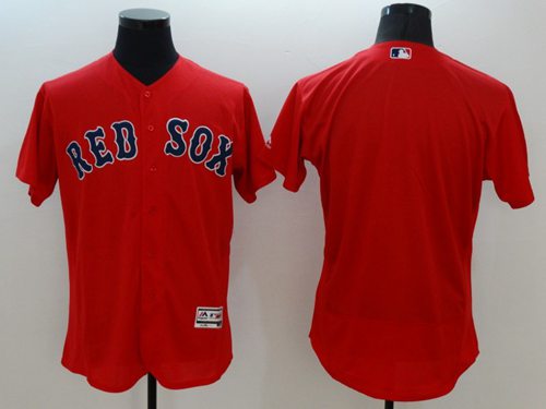 Red Sox Blank Red Flexbase Authentic Collection Stitched MLB Jersey - Click Image to Close